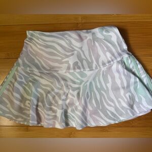 Adidas Zebra Print Girl’s Skirt with Built In Shorts